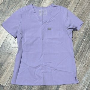FIGS Light Purple Catarina One-Pocket Scrub Top